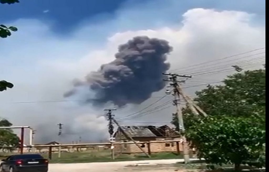 Новый прилет по складу БК в Красногвардейском райне Крыма